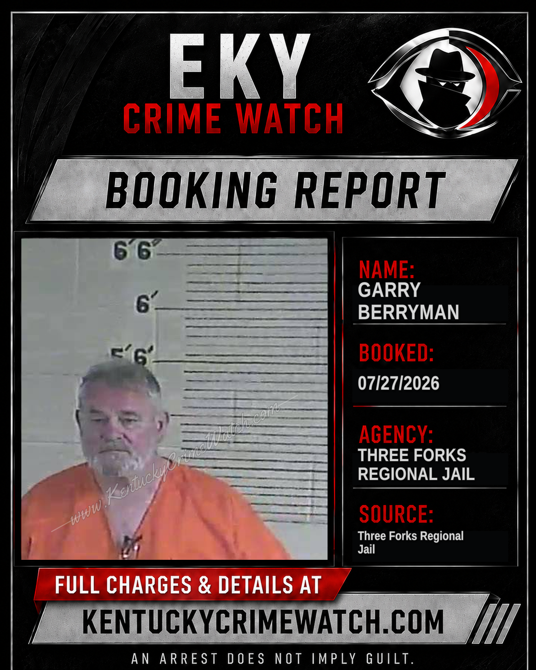 Garry Berryman booking image