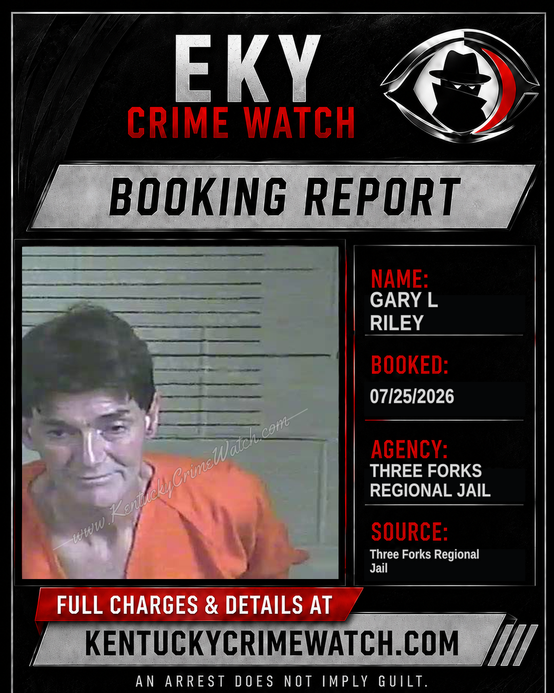 Gary L Riley booking image