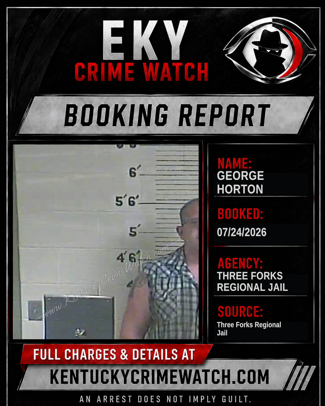 George Horton booking image