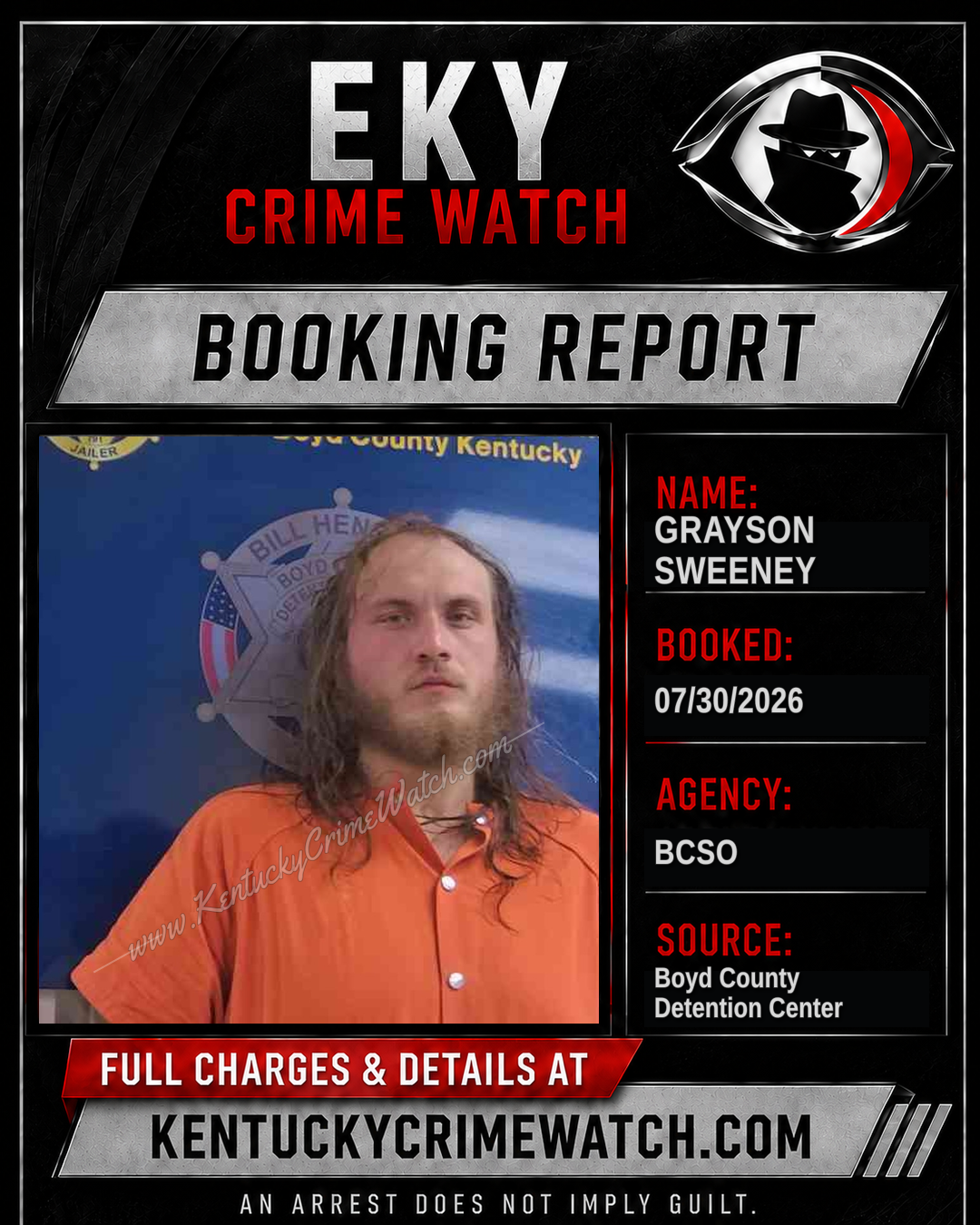 GRAYSON SWEENEY booking image