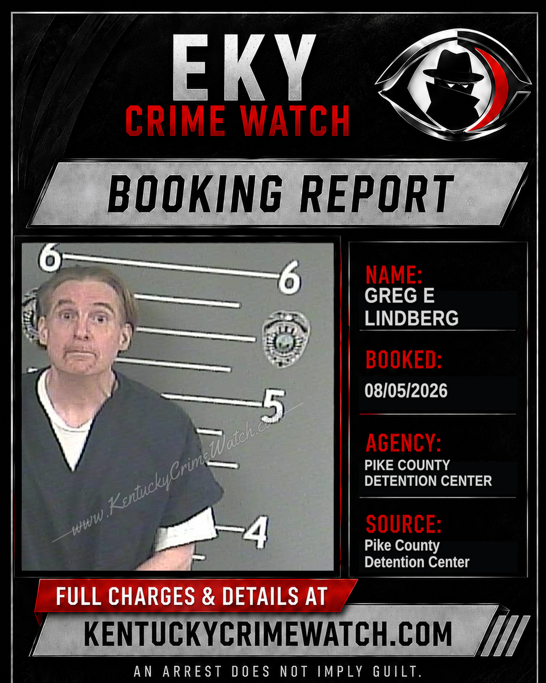 GREG E LINDBERG booking image