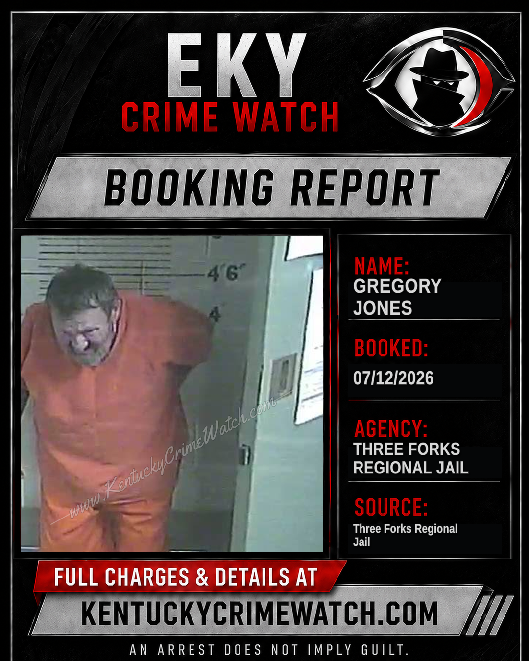 Gregory Jones booking image