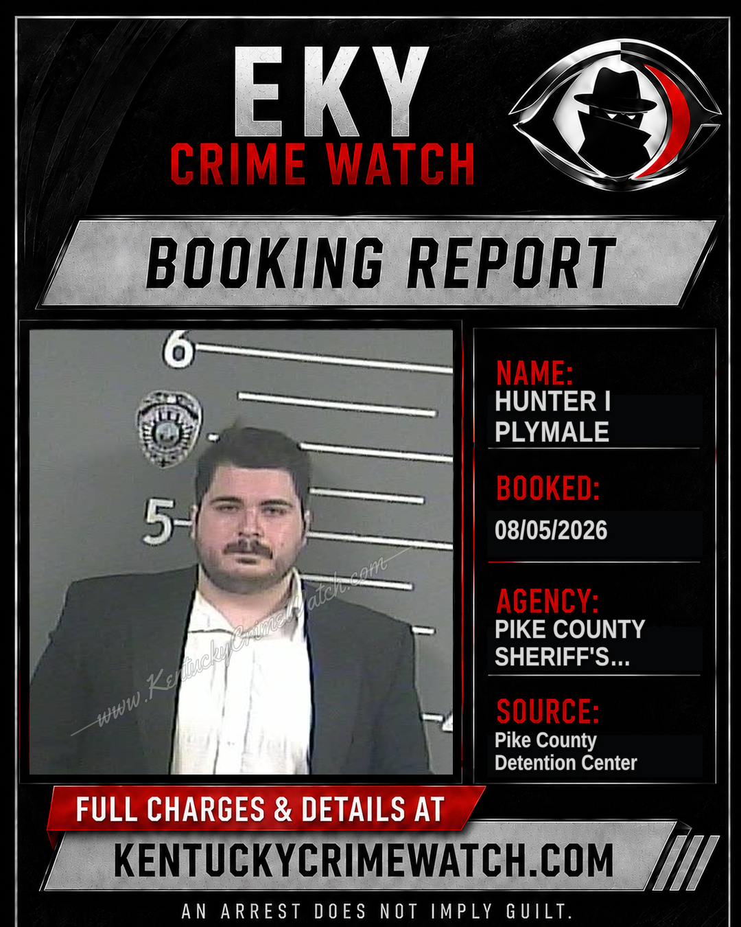 HUNTER I PLYMALE booking image