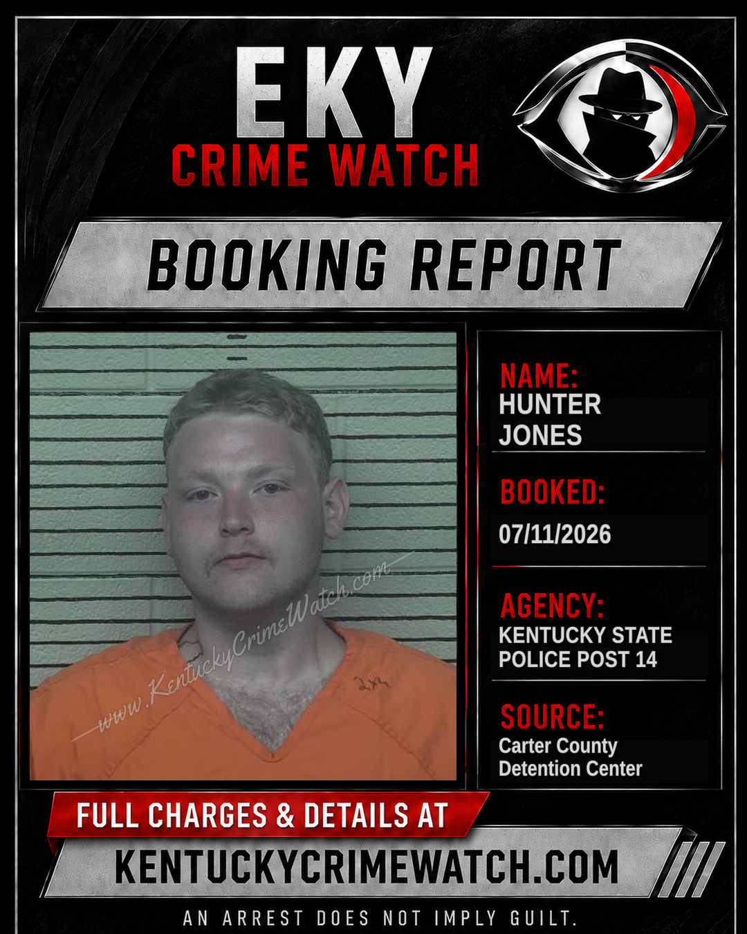 HUNTER JONES booking image