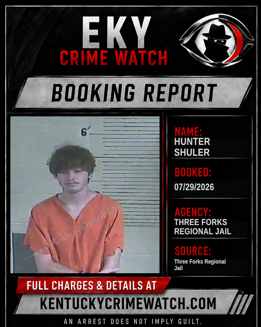 Hunter Shuler booking image