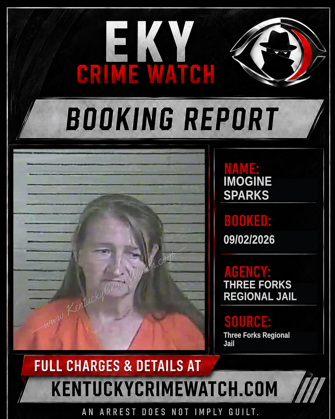 Imogine Sparks booking image