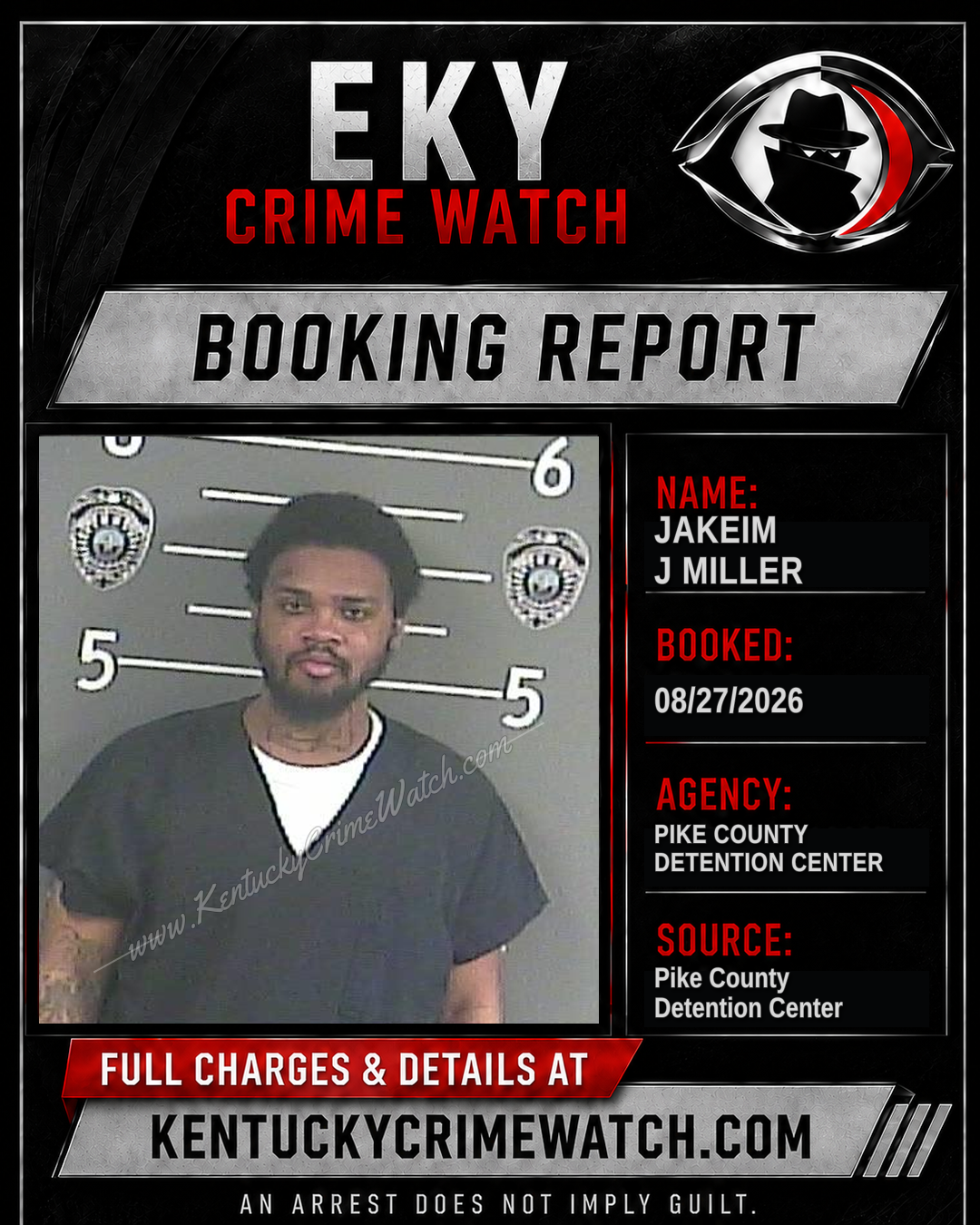 JAKEIM J MILLER booking image