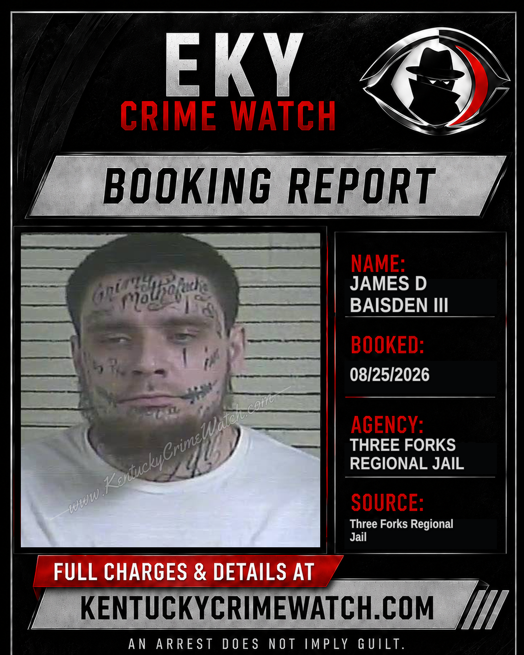 James D Baisden III booking image