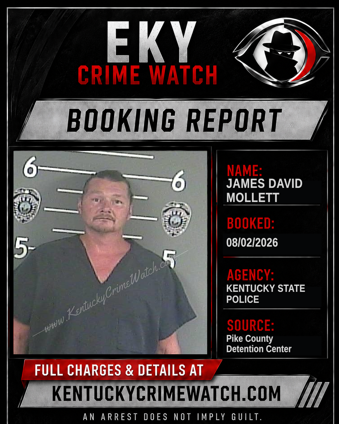 JAMES DAVID MOLLETT booking image