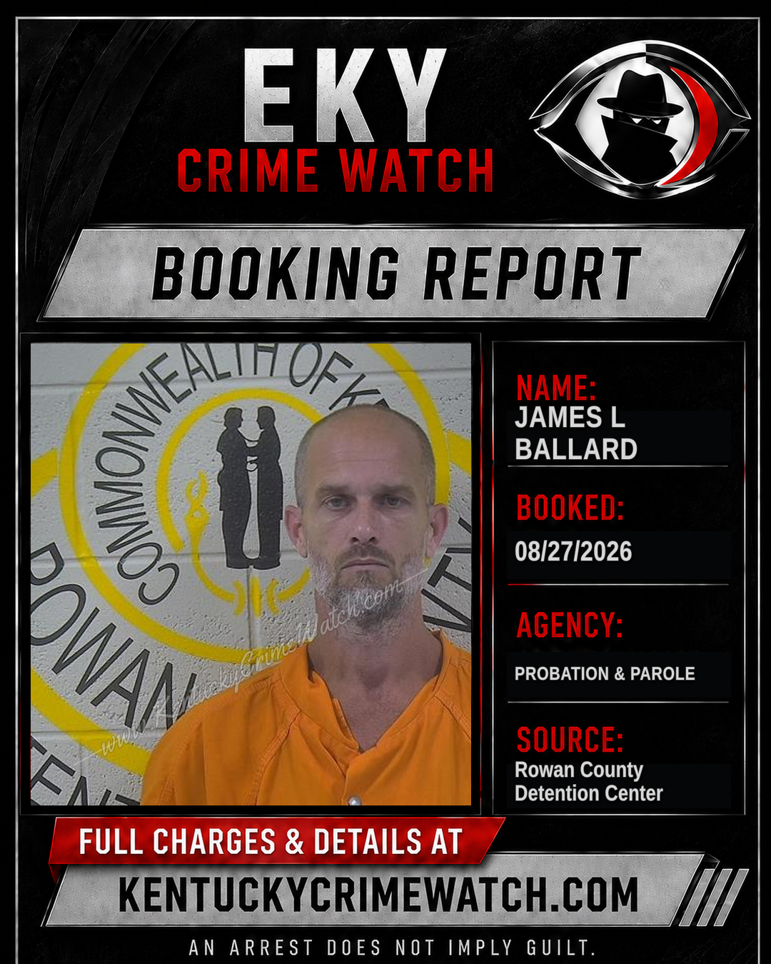 JAMES L BALLARD booking image