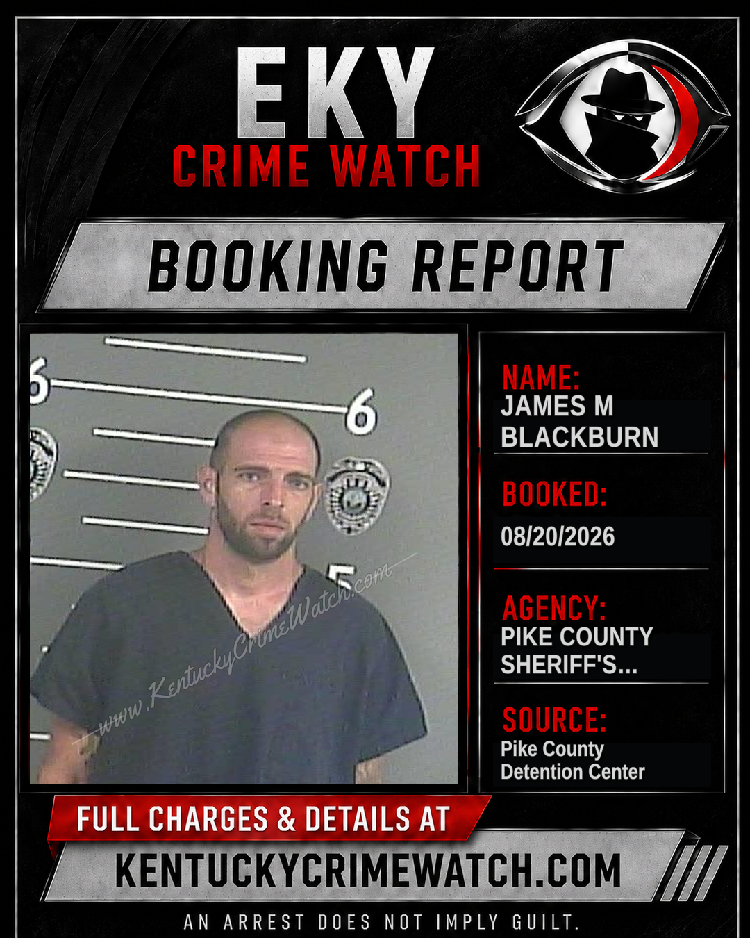 JAMES M BLACKBURN booking image