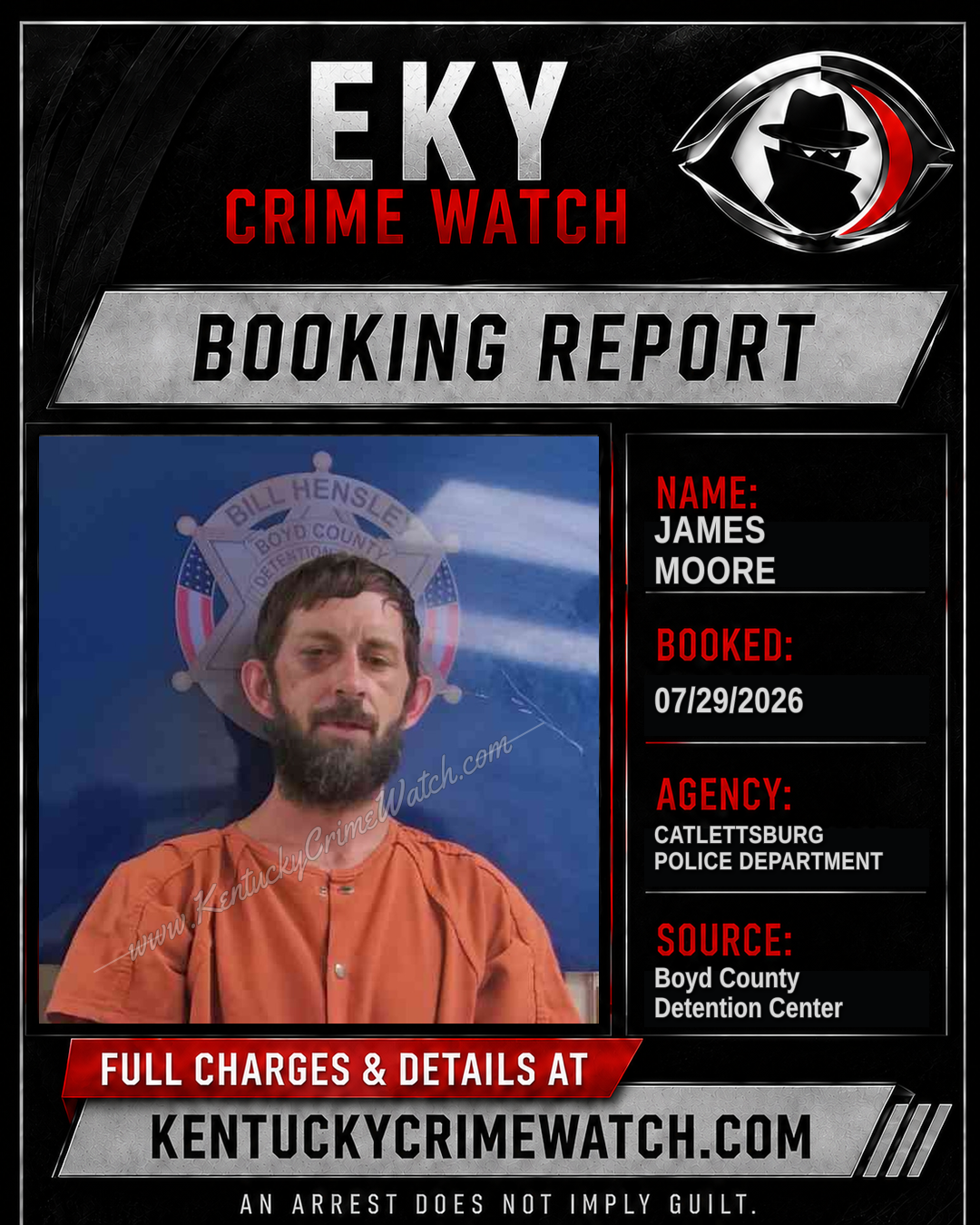 JAMES MOORE booking image