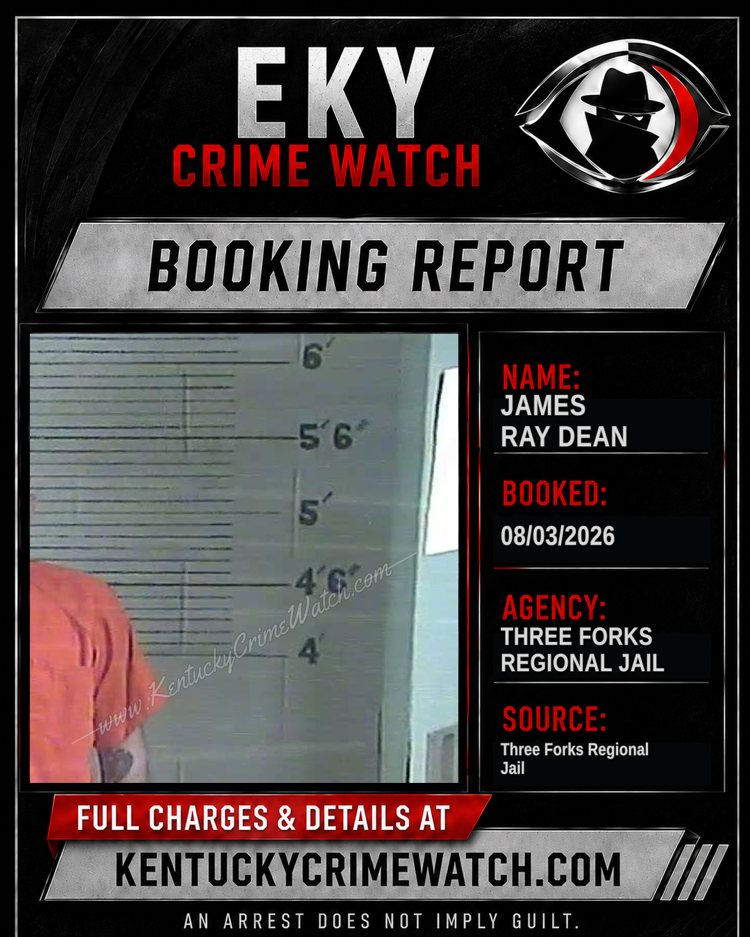 James Ray Dean booking image