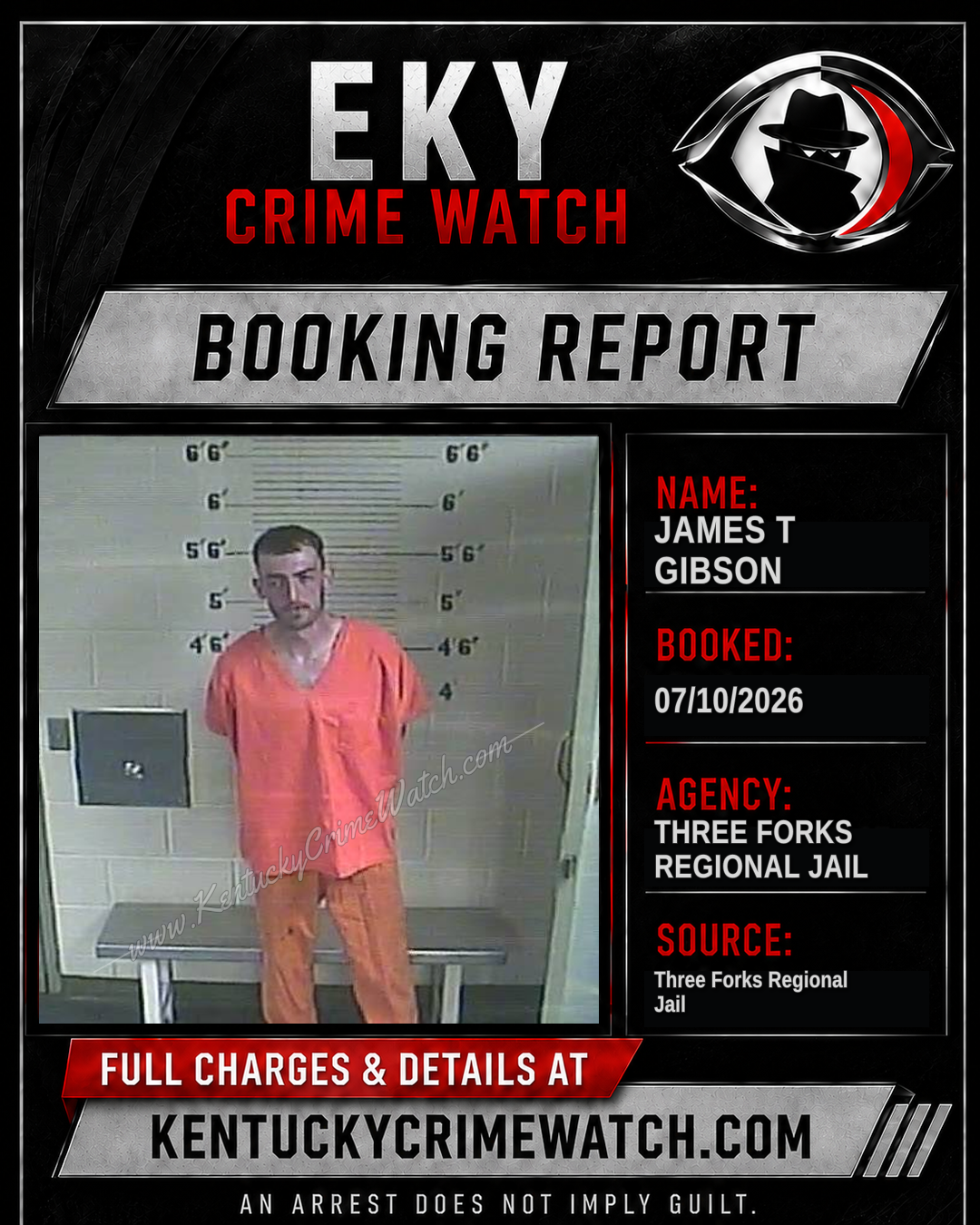 James T Gibson booking image