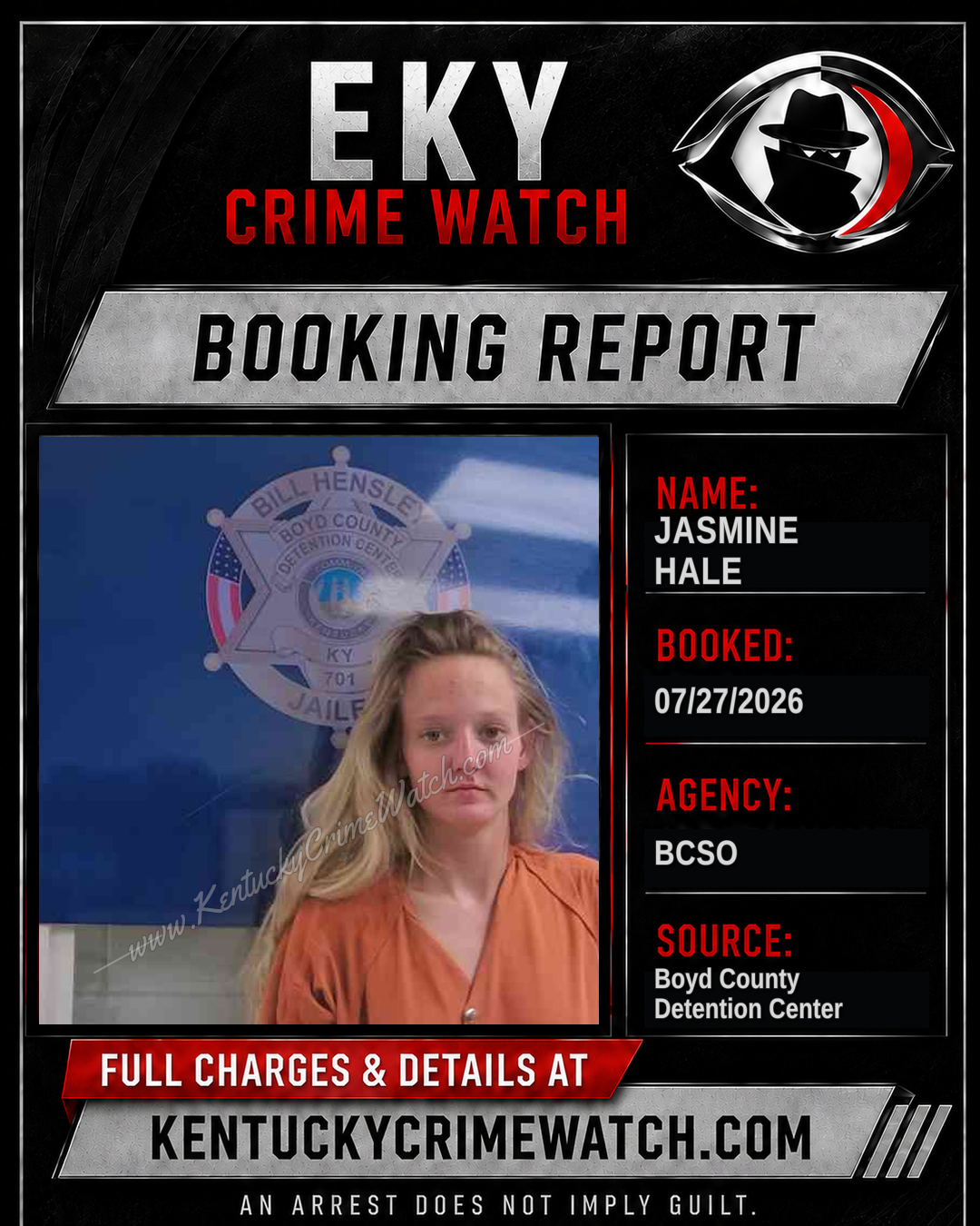 JASMINE HALE booking image