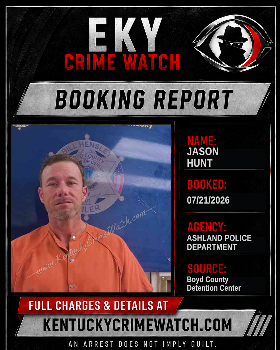 JASON HUNT booking image