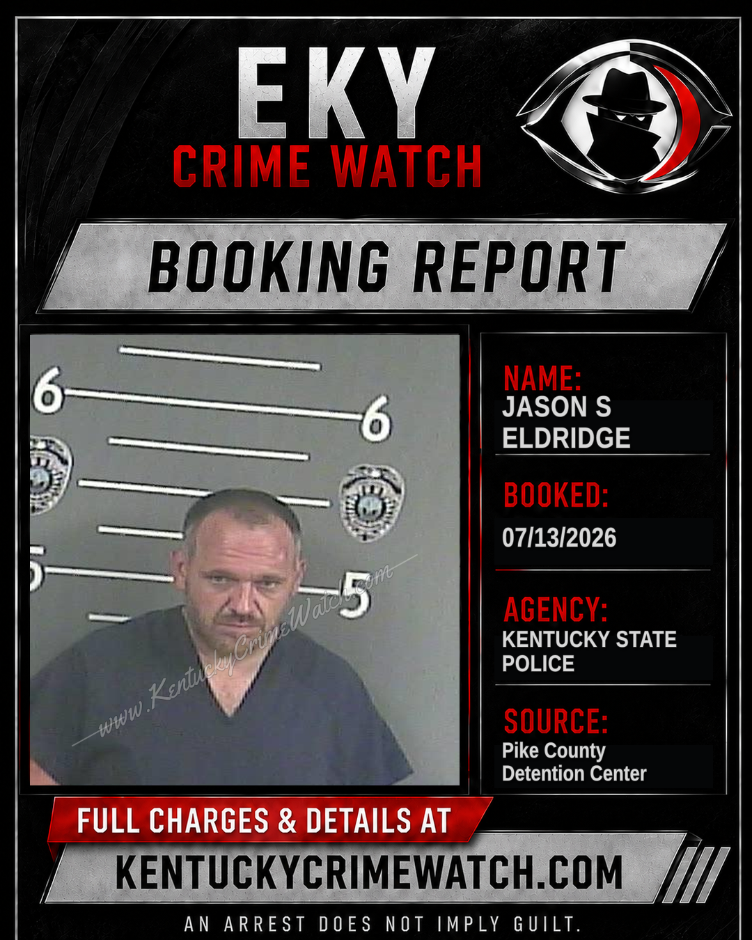 JASON S ELDRIDGE booking image