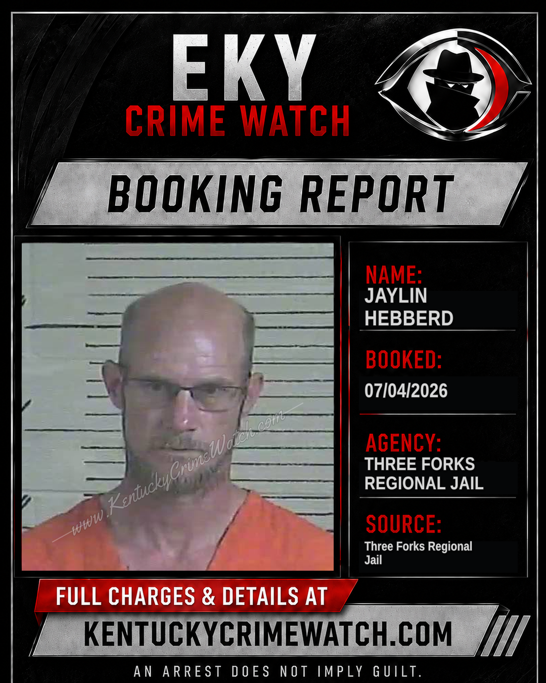 Jaylin Hebberd booking report card