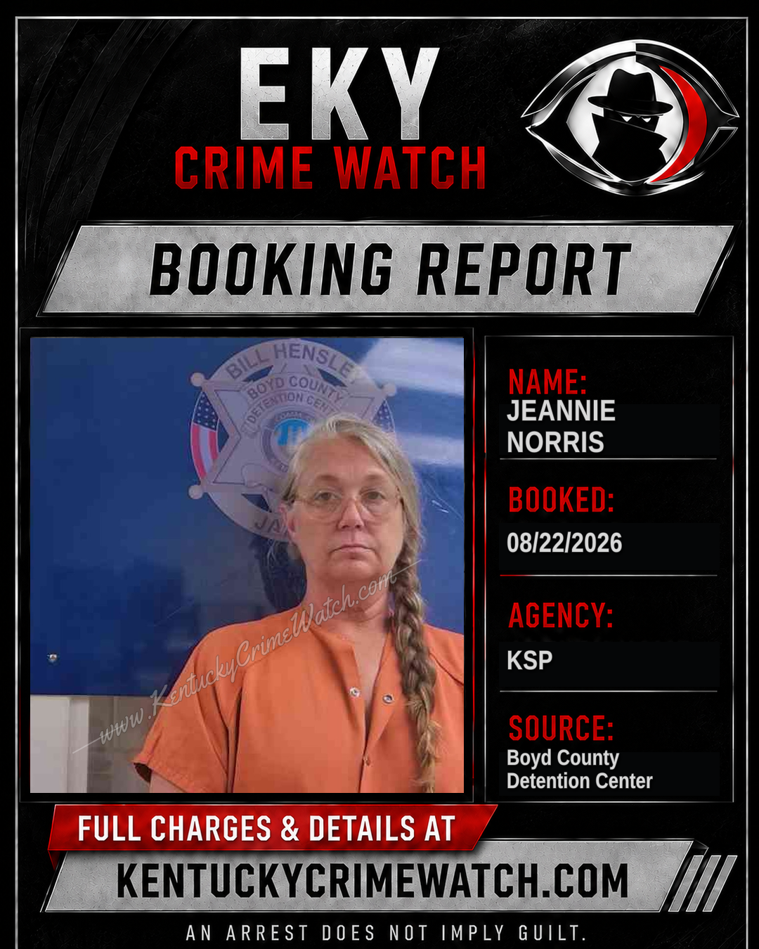 JEANNIE NORRIS booking image
