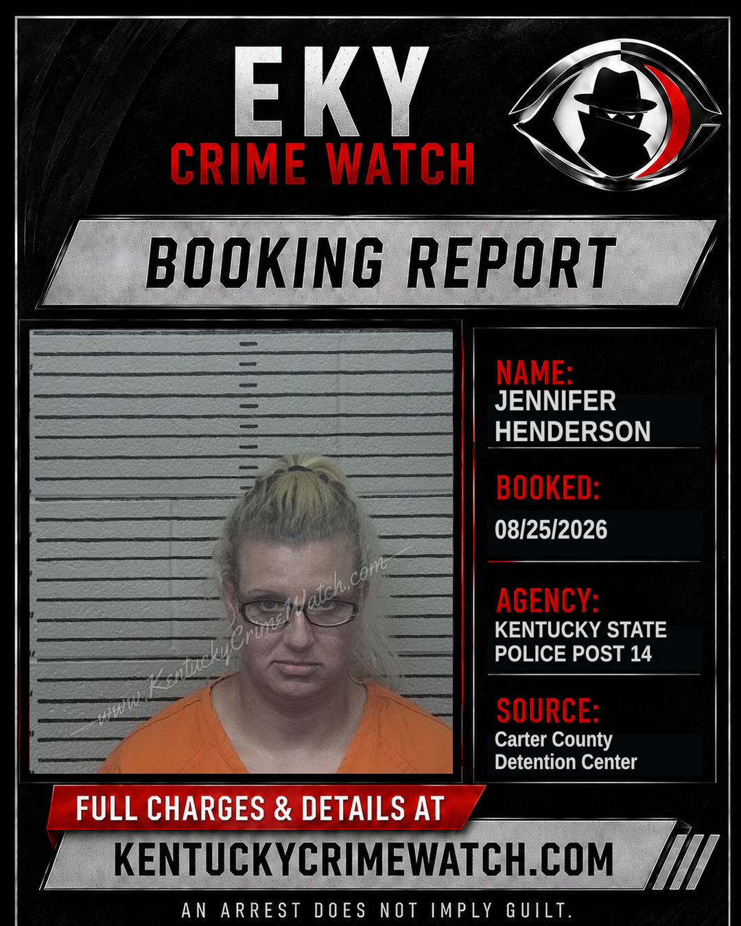 JENNIFER HENDERSON booking image