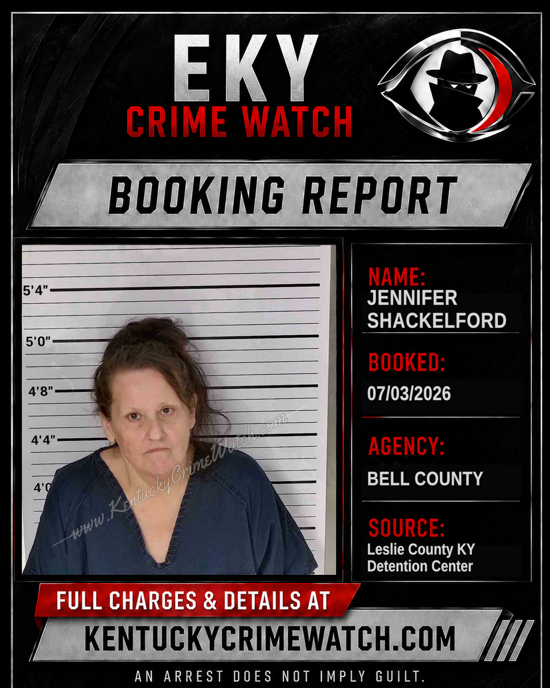 JENNIFER SHACKELFORD booking image