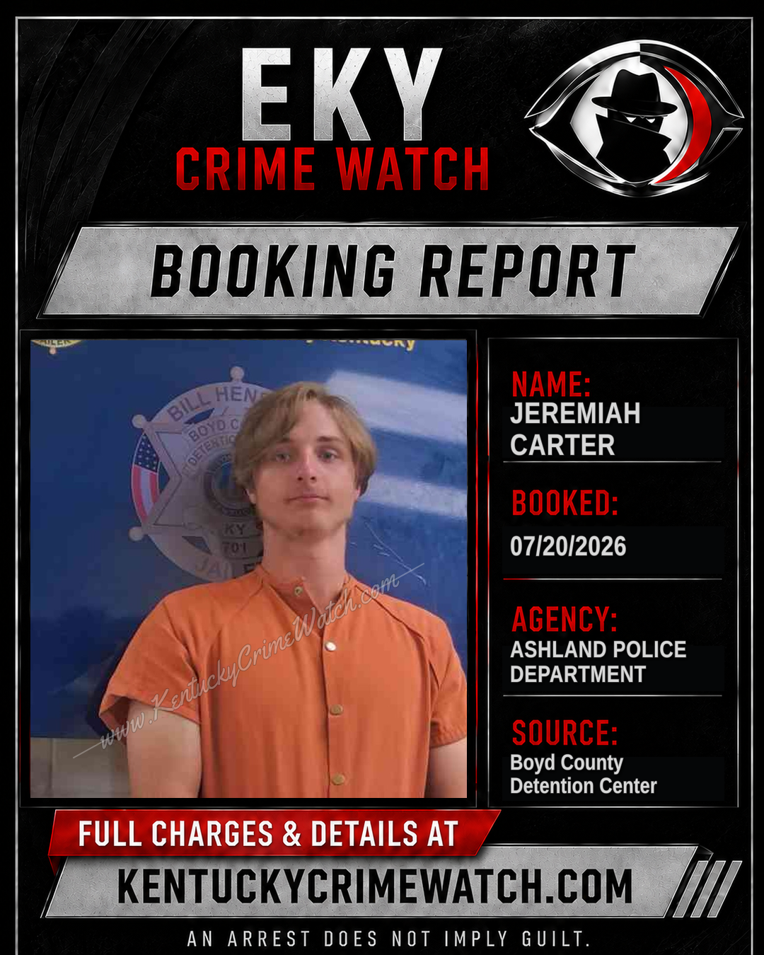 JEREMIAH CARTER booking image