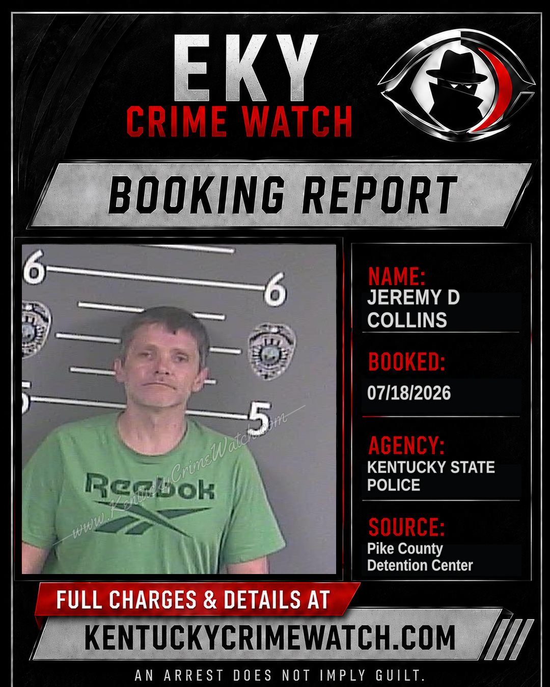 JEREMY D COLLINS booking image