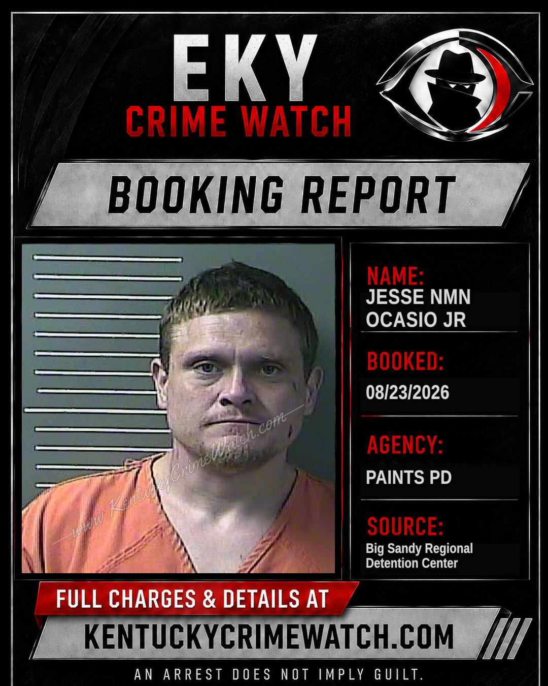 JESSE NMN OCASIO JR booking image
