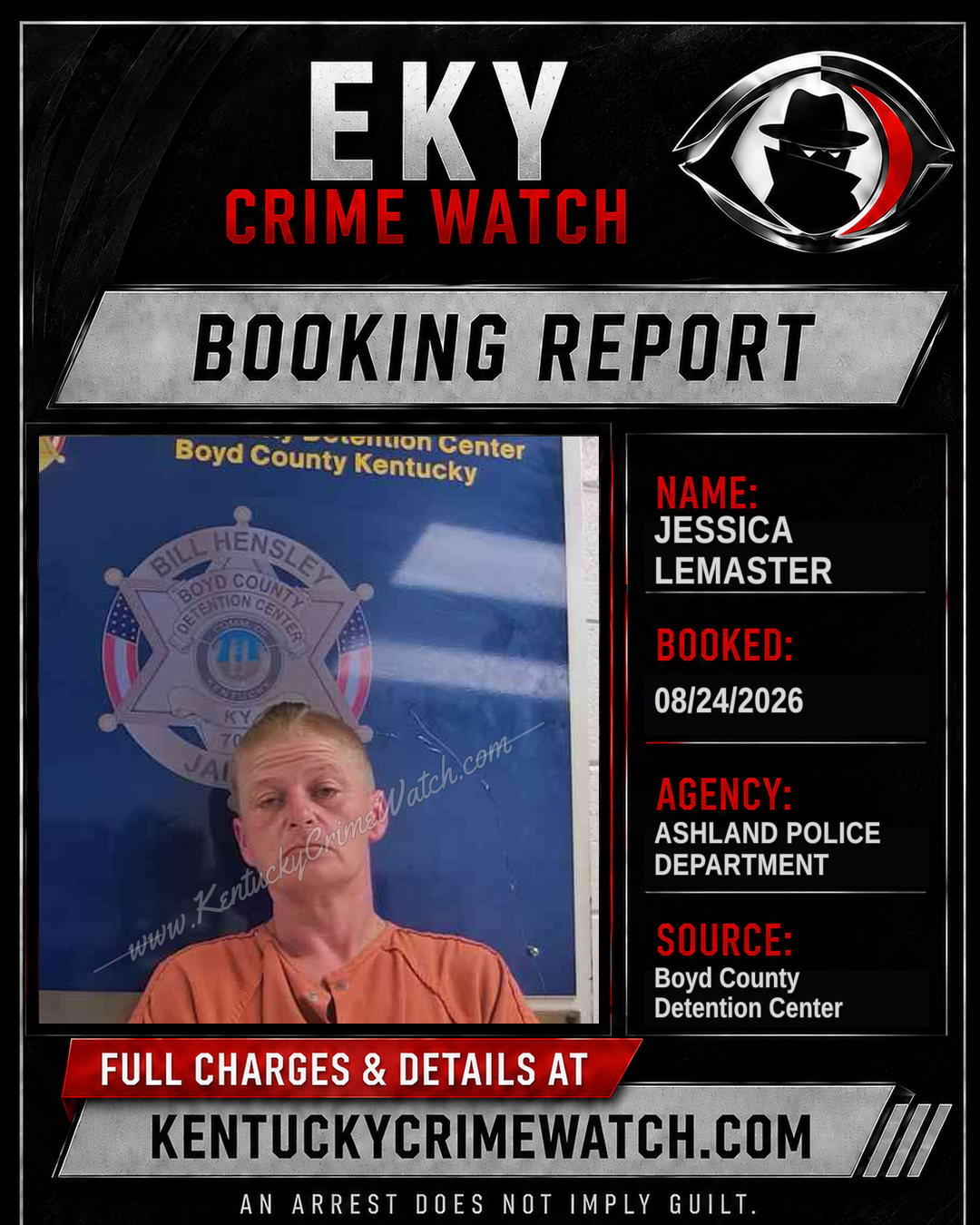 JESSICA LEMASTER booking image