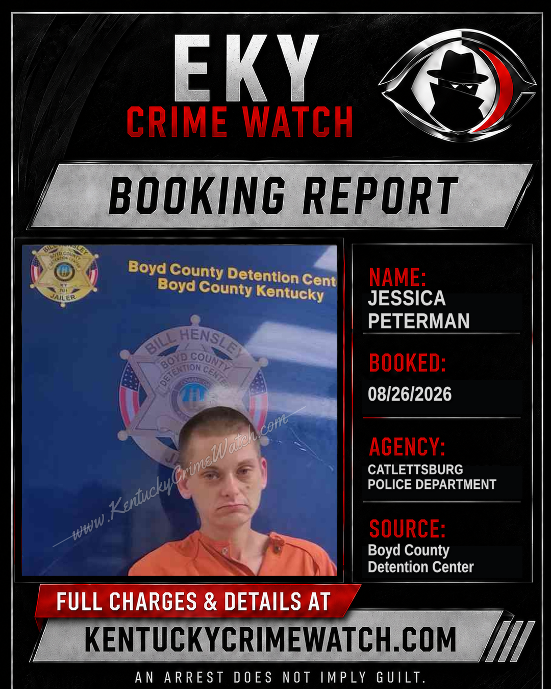 JESSICA PETERMAN booking image