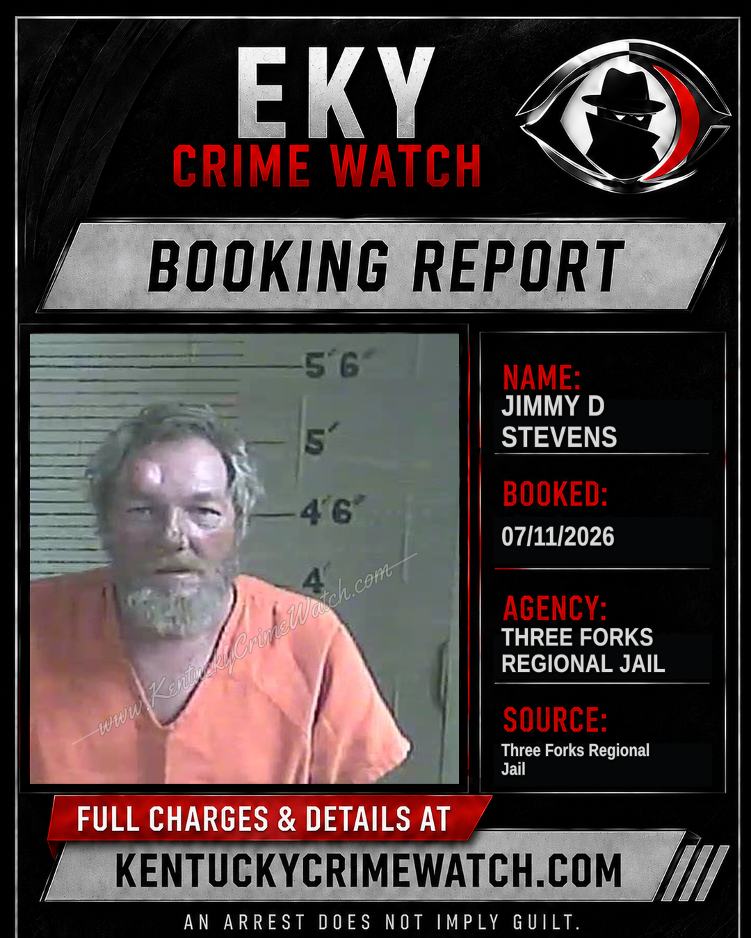Jimmy D Stevens booking image