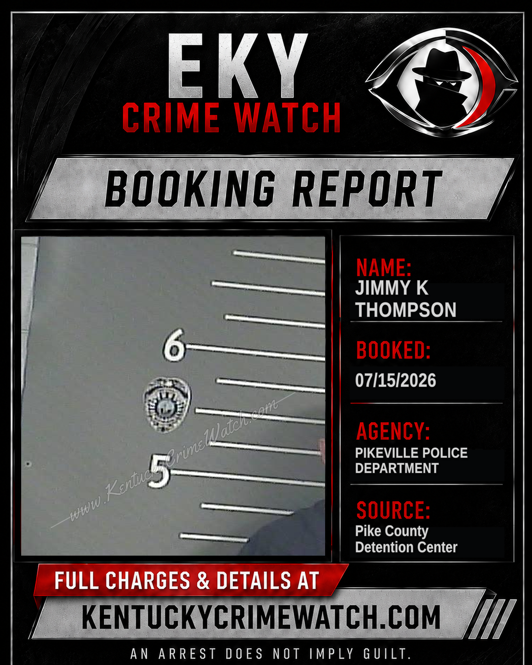 JIMMY K THOMPSON booking image