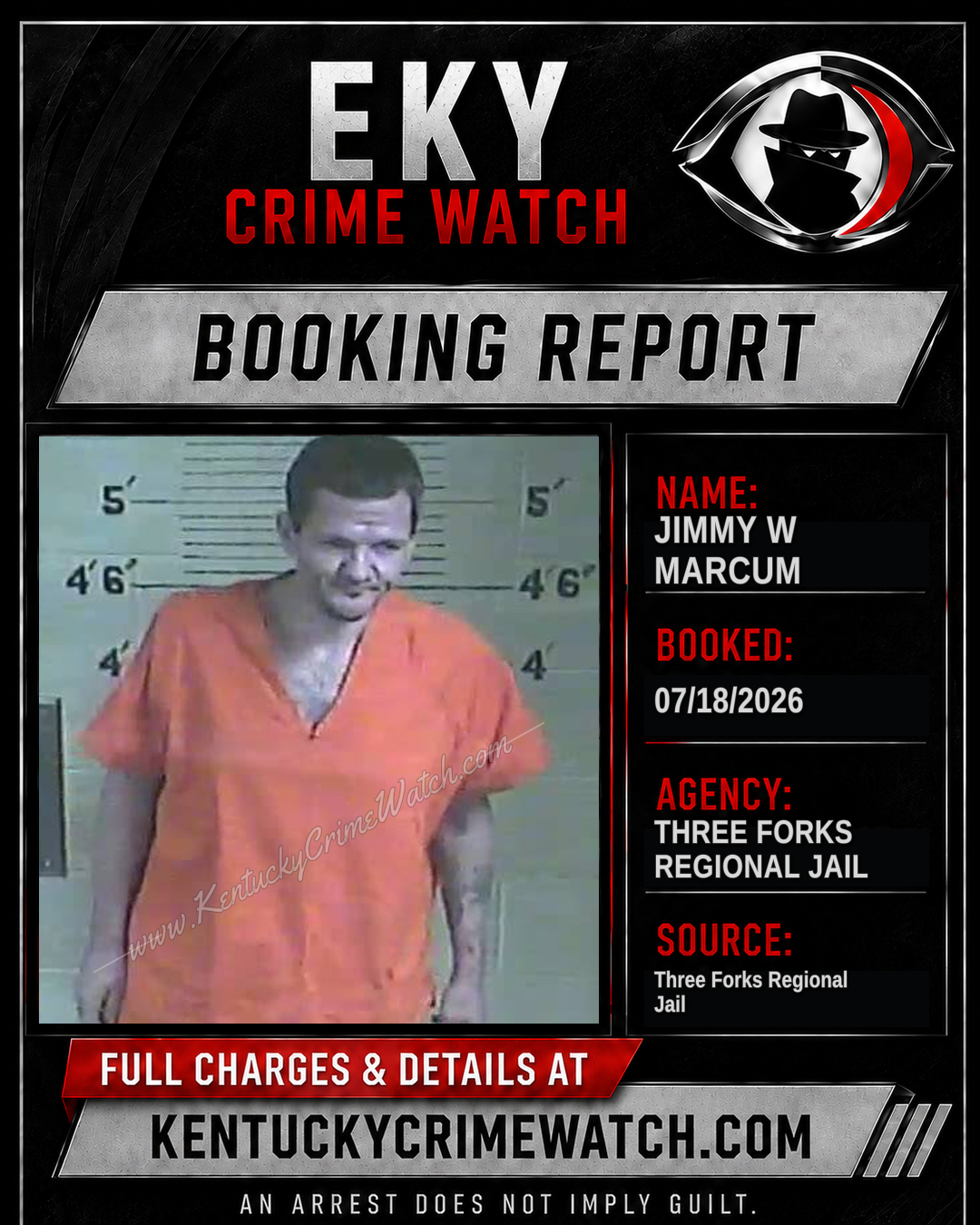 Jimmy W Marcum booking image