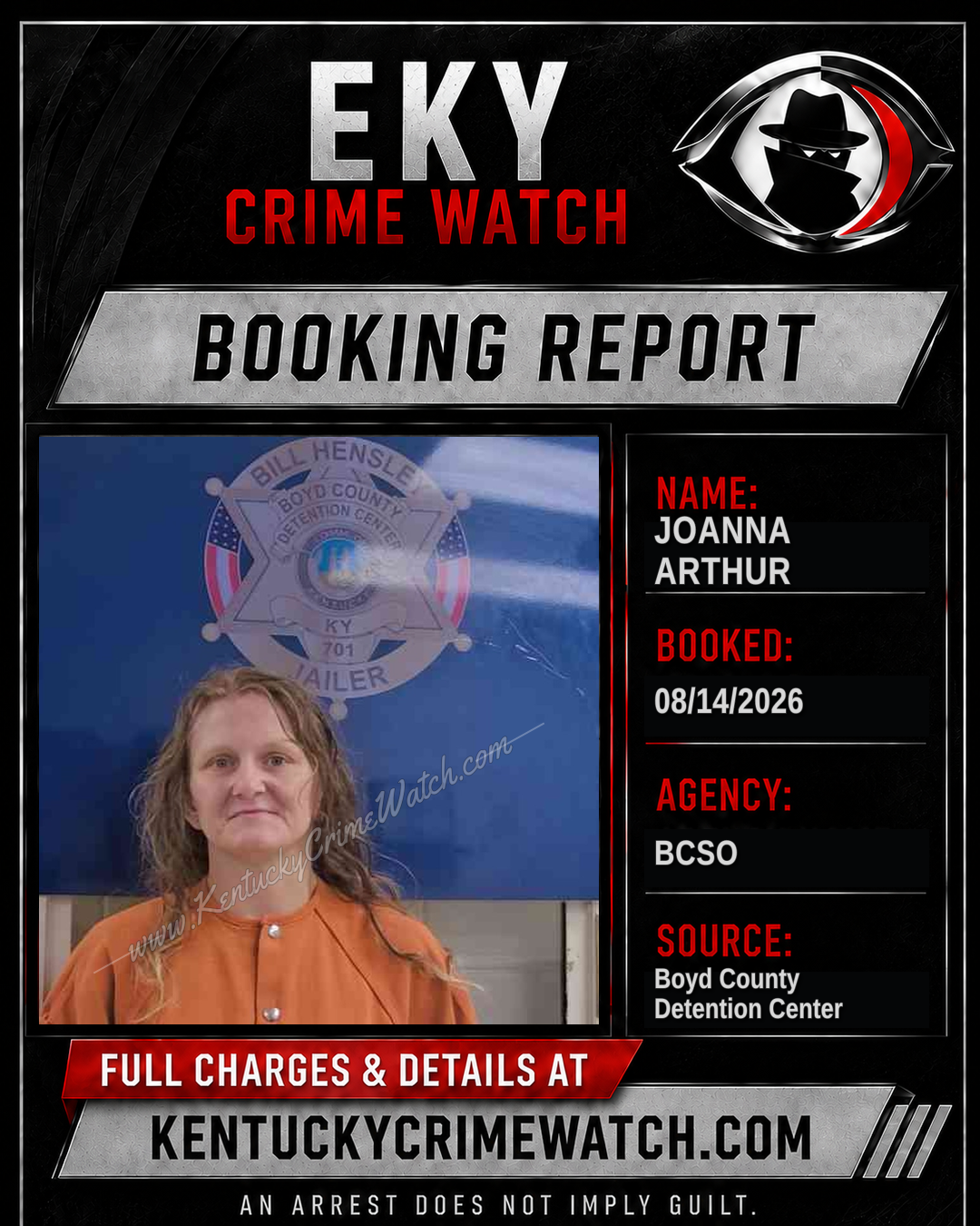 JOANNA ARTHUR booking image