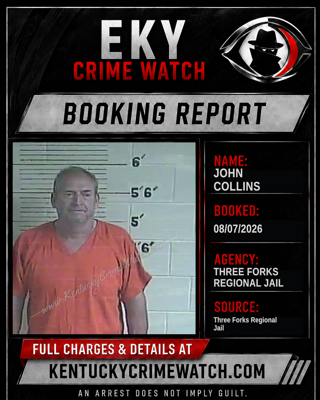 John Collins booking image