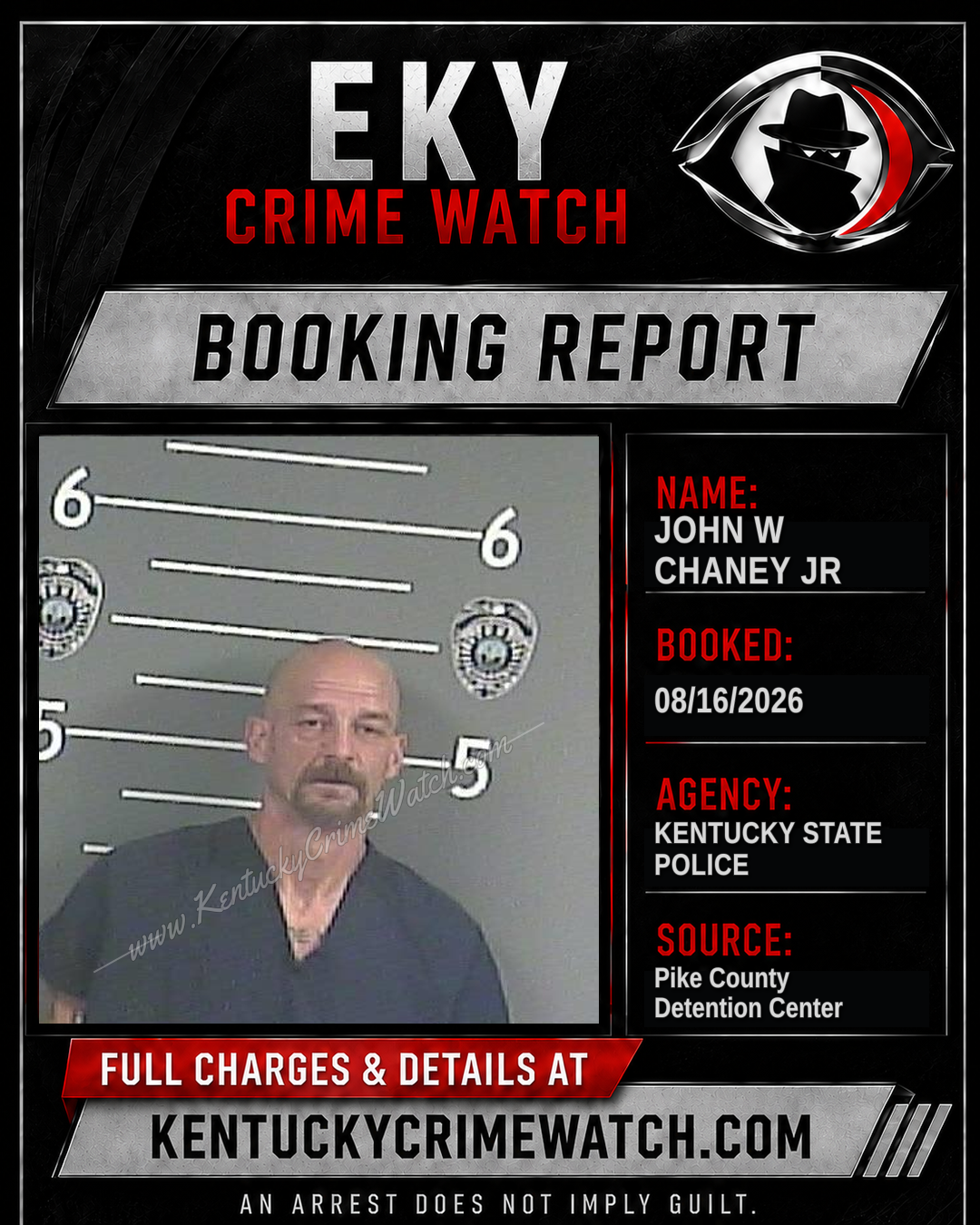 JOHN W CHANEY JR booking image