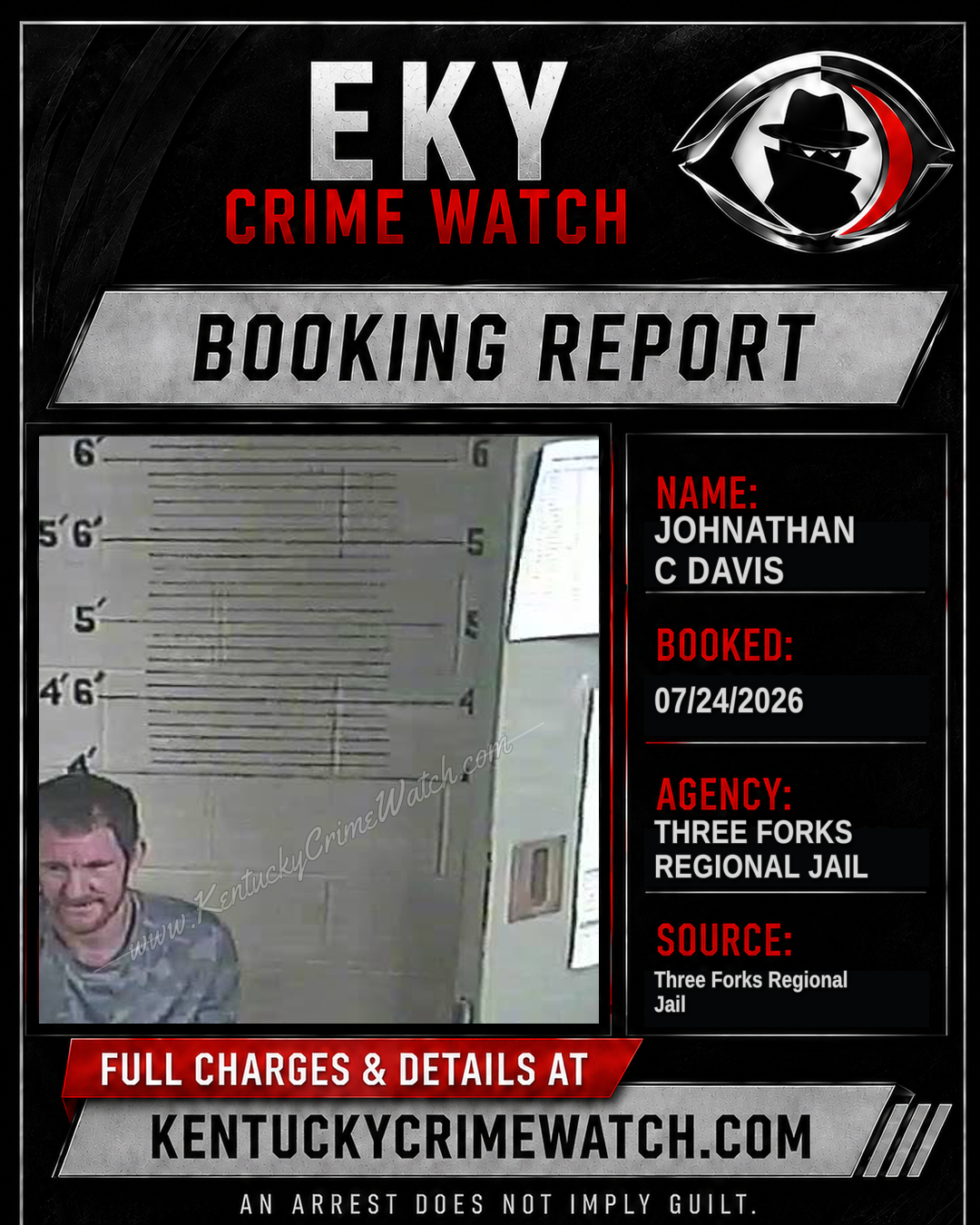 Johnathan C Davis booking image