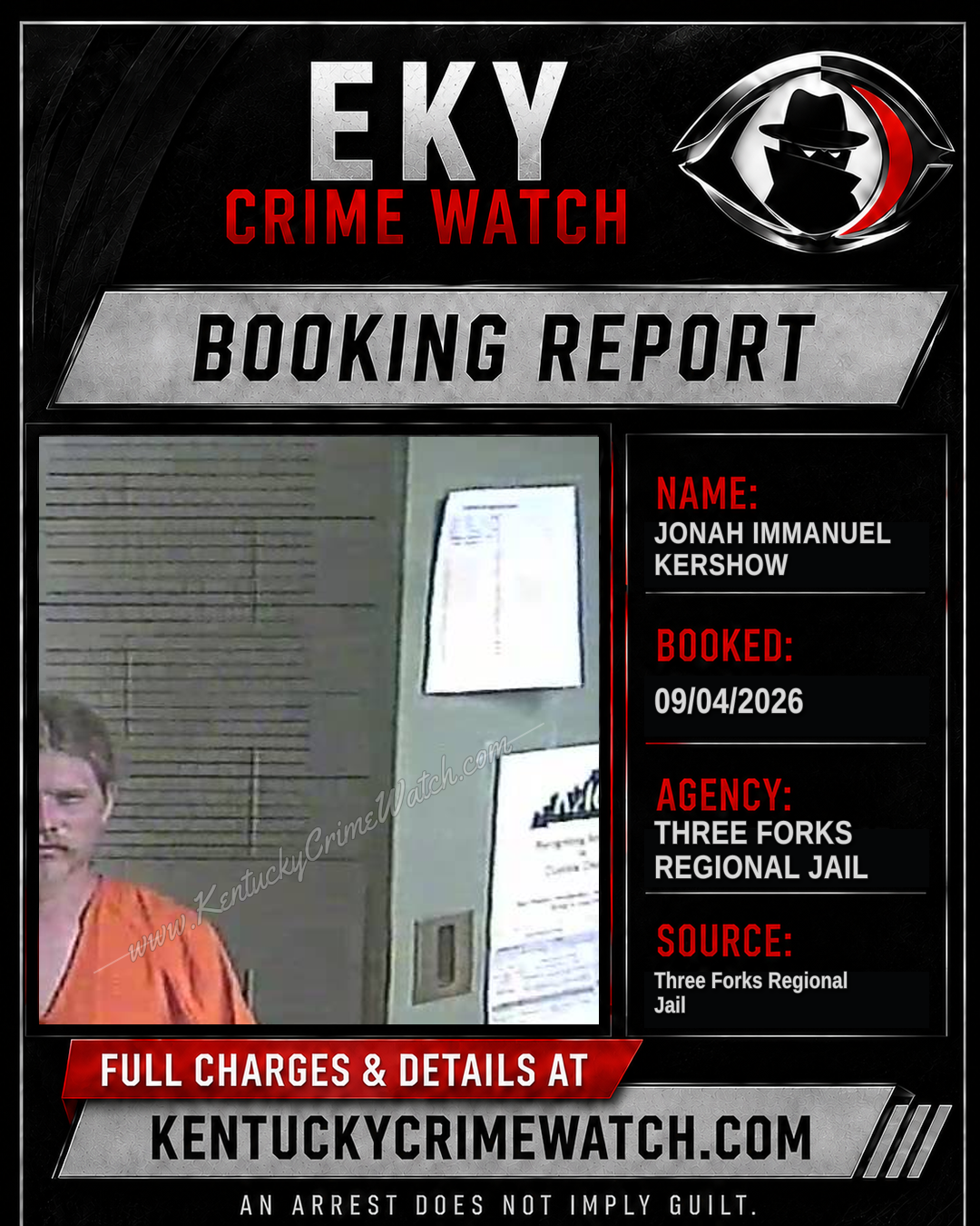 Jonah Immanuel Kershow booking image