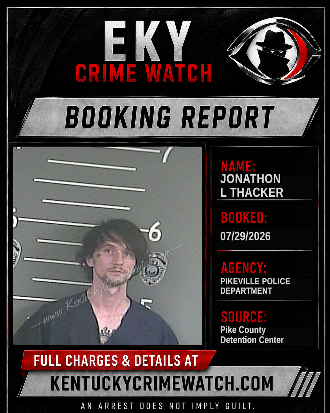 JONATHON L THACKER booking image