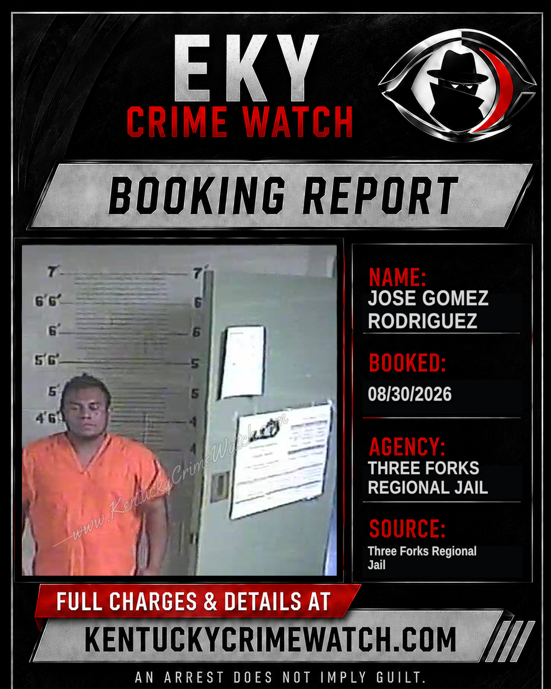 Jose Gomez Rodriguez booking image