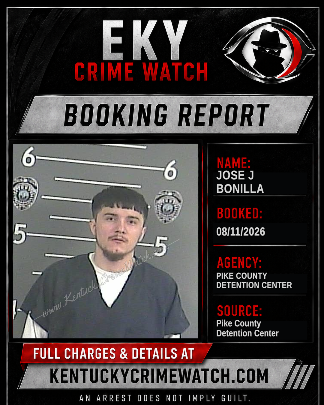 JOSE J BONILLA booking image