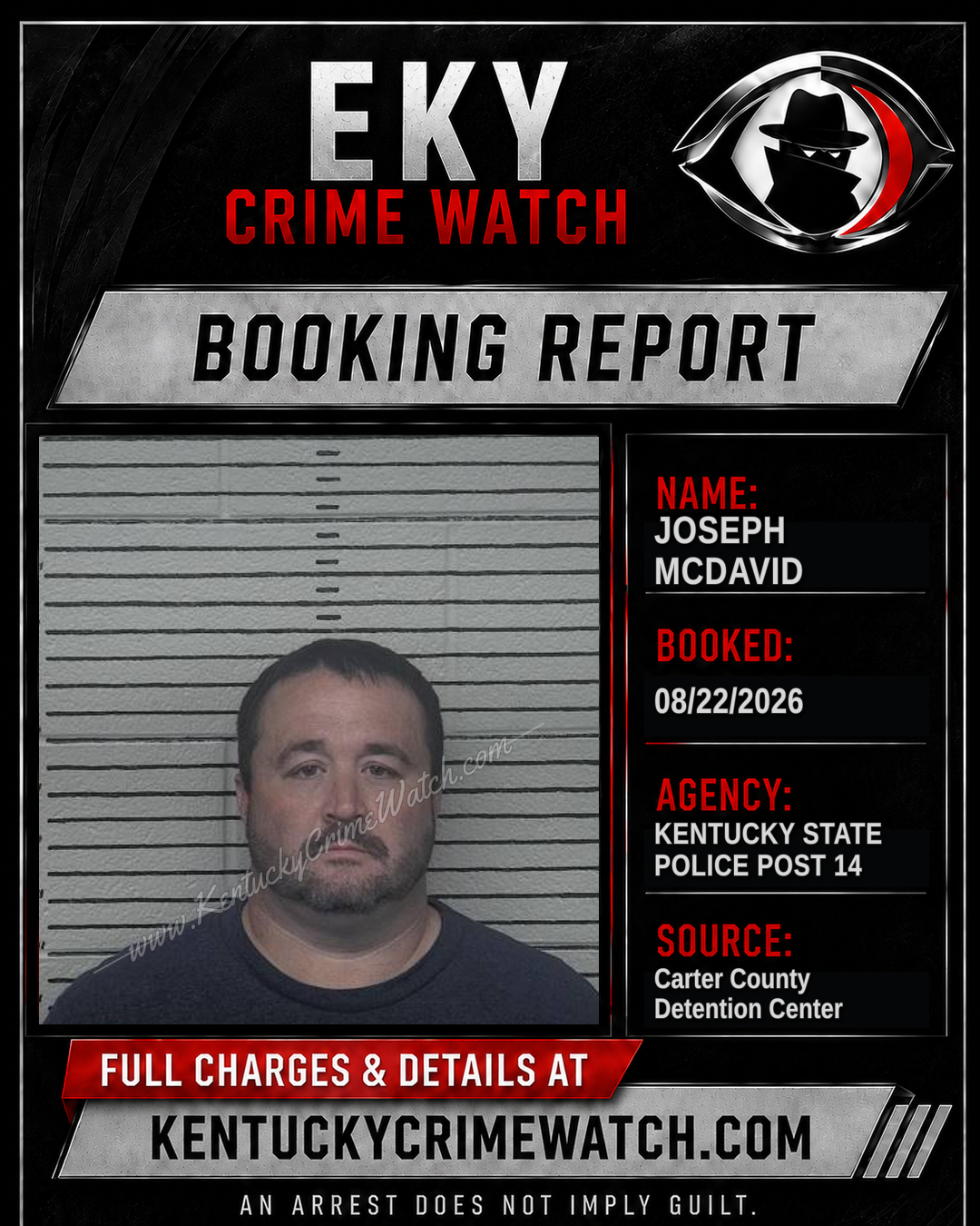 JOSEPH MCDAVID booking image