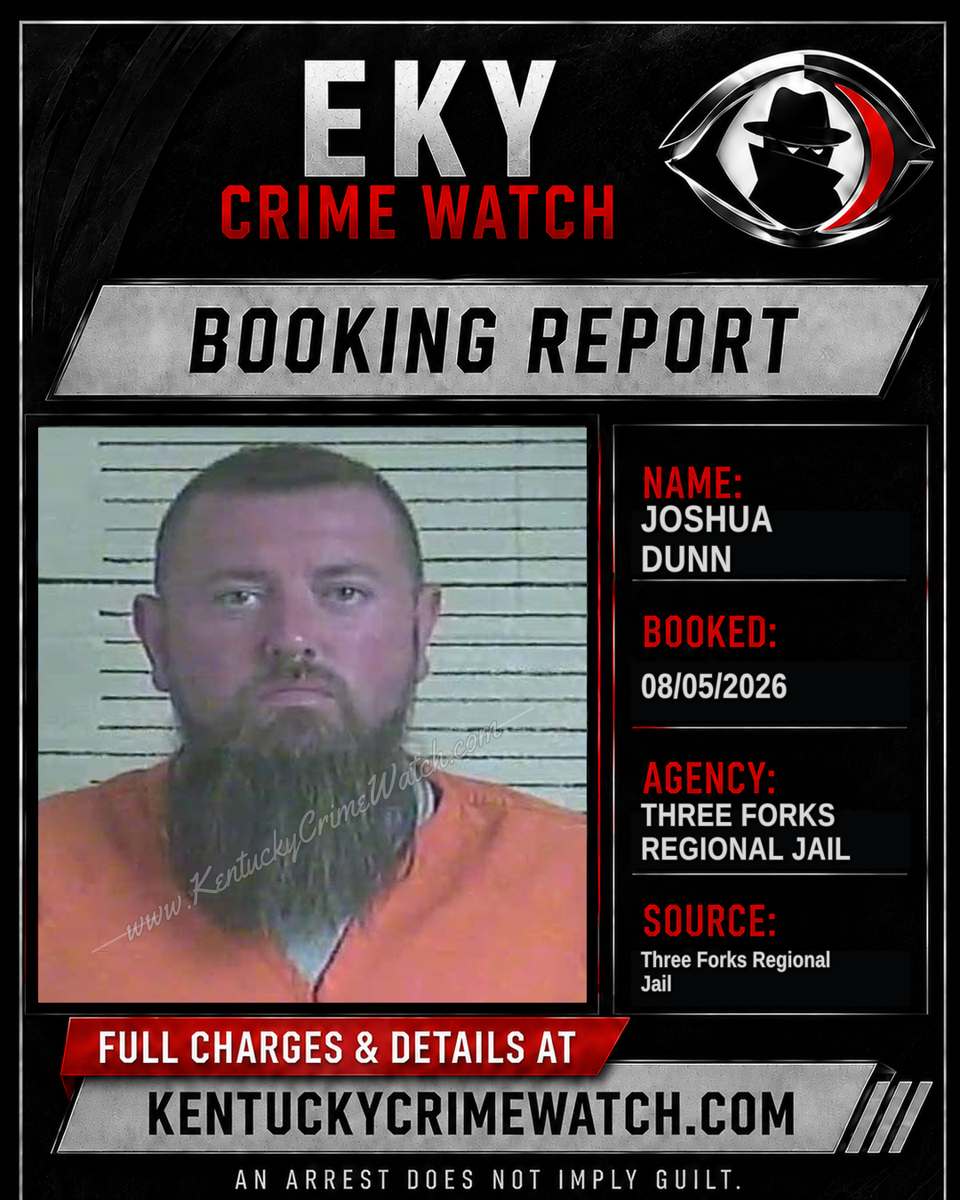 Joshua Dunn booking image