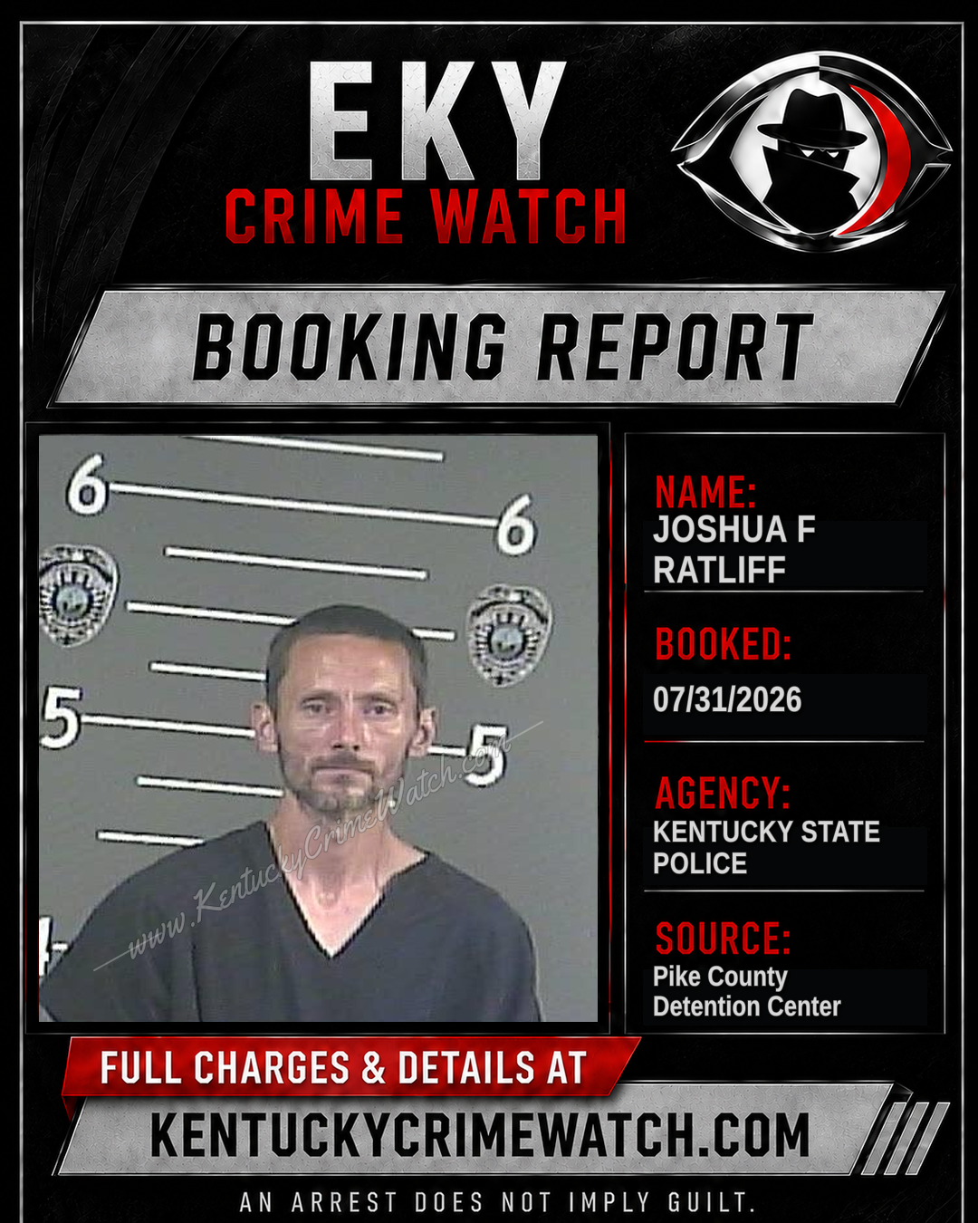 JOSHUA F RATLIFF booking image