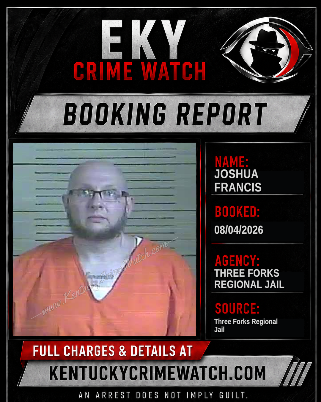 Joshua Francis booking image