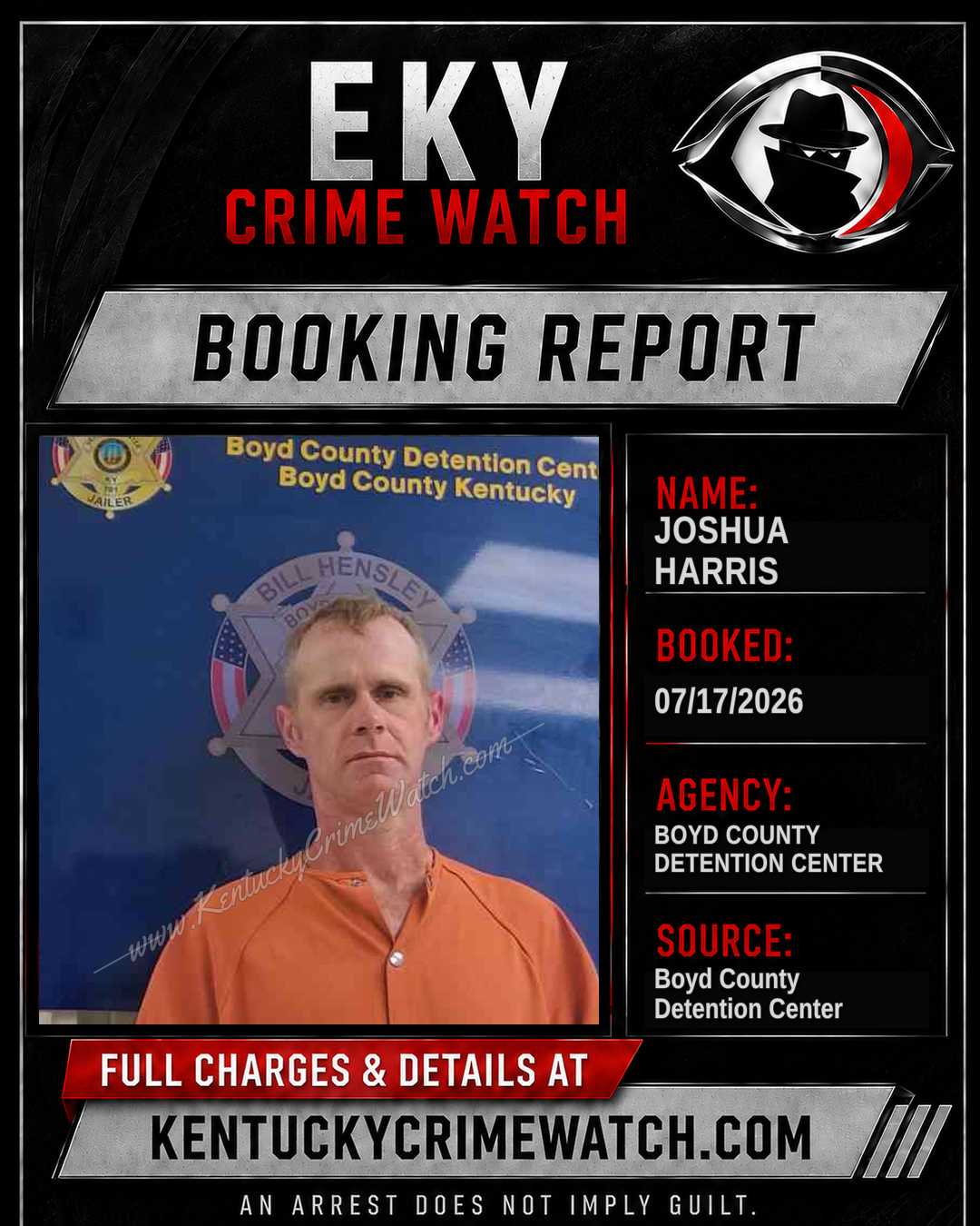 JOSHUA HARRIS booking image