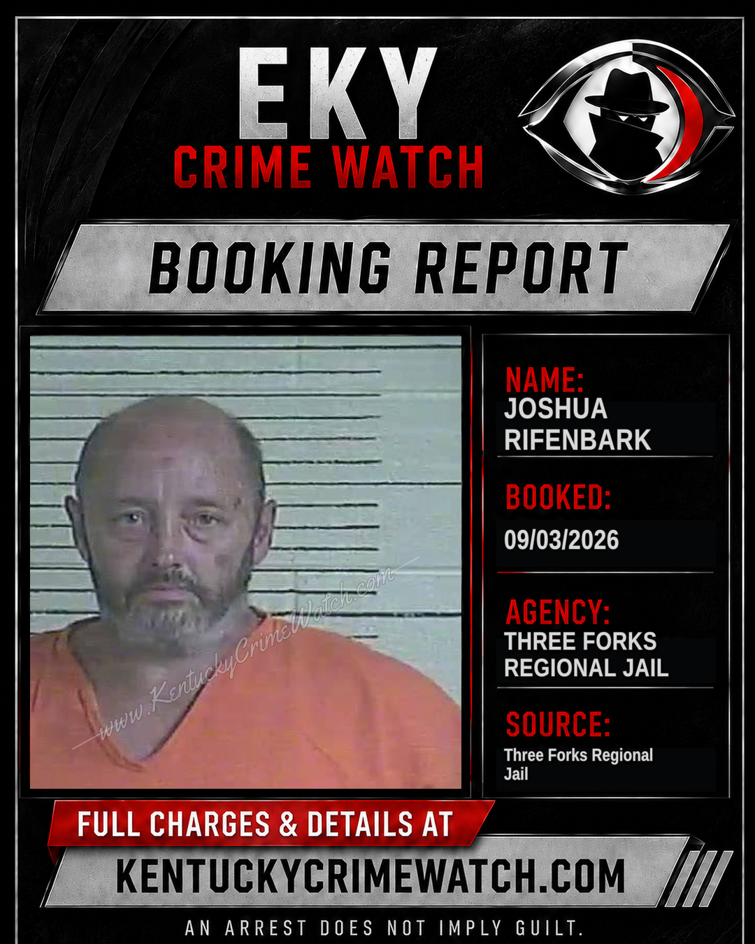 Joshua Rifenbark booking image