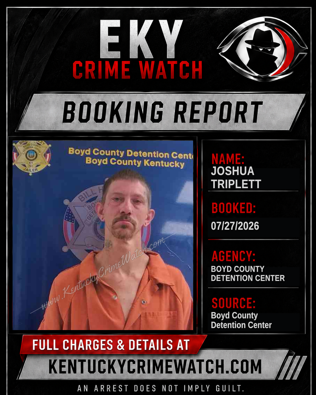 JOSHUA TRIPLETT booking image