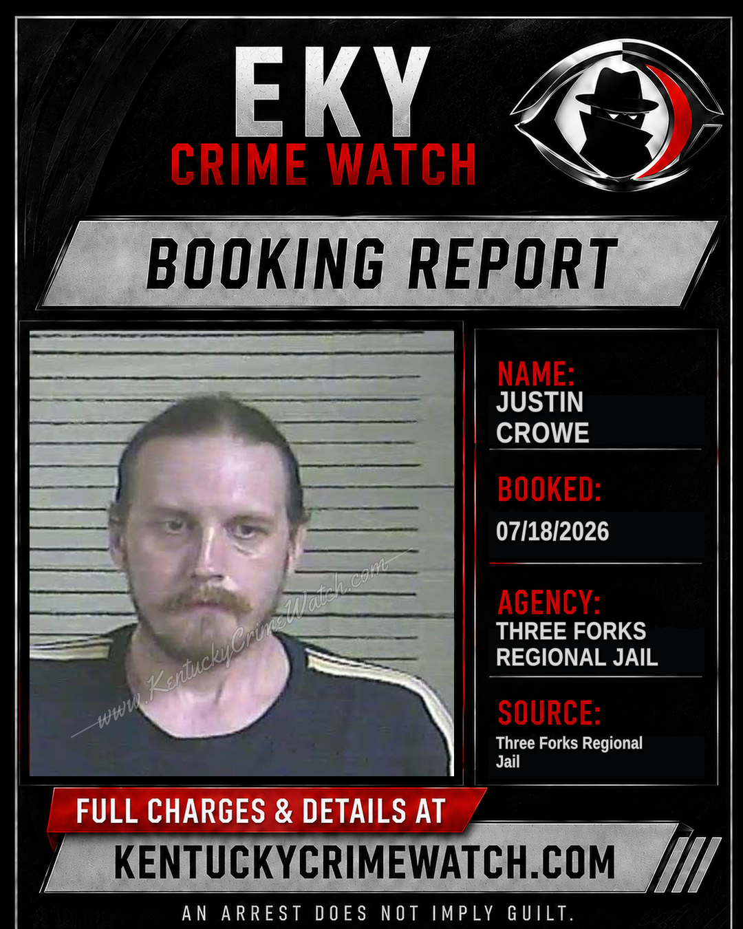 Justin Crowe booking image