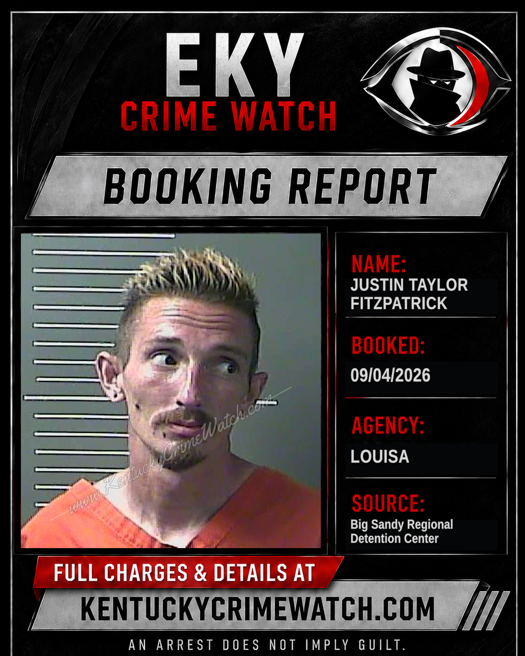 JUSTIN TAYLOR FITZPATRICK booking image